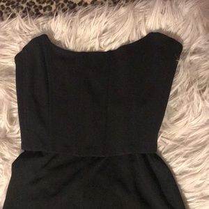 Black fitted jumpsuit